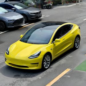 Film vinyle de protection de voiture en PET cristal jaune maïs 1,52x18m, film professionnel brillant pour masquage de peinture automobile, rouleau d'autocollants - Product Image 5