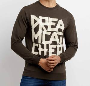 Sudadera de manga larga informal con diseño personalizado para hombre, sudadera de algodón 100% de alta calidad de talla grande, otoño, bordado personalizado con cuentas - Product Image 3