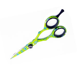 Top Quality Hair Cutting <b>Scissors</b> Flower <b>Paper</b> Coated Hair Shears Hair Cutting Tool Barber <b>Scissors</b> Made Stainless Steel - Product Image 6