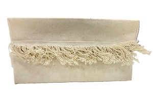Customizable Women's Fashion High-quality Cotton <b>Canvas</b> Velour Pouch Zipper Closure Clutches Fringes Decoration Summer <b>Handbags</b> - Product Image 6