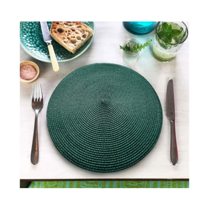 Solid Black Colour Dining Table Mat Cotton <b>Placemat</b> 30x45cm Eco Friendly Lightweight OEKO TEX Certified India Wholesale Ready - Product Image 5