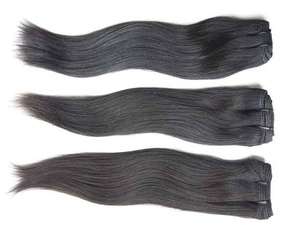 Couleur Noir Indien Extensions de Cheveux Humains Soyeux Droite Indien Remy Cheveux Trame Double Crépus Texture Profonde Remy Corps De Haute Qualité - Product Image 6