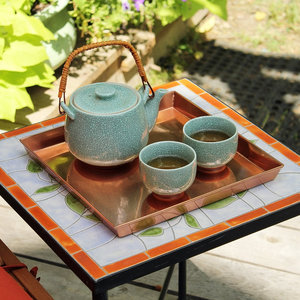 Handmade Aluminium <b>Square</b> Serving Tray For Serving & Display Products in Lowest Price - Product Image 2