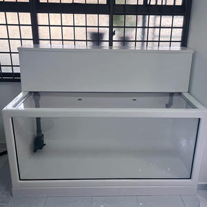 Bassin d'aquaculture moderne en PRV de 1000 L avec filtre à fond, grand réservoir d'eau en fibre de verre pour l'élevage de poissons - Product Image 2