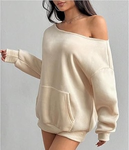 Sudadera de Invierno Premium para Mujer, Diseño Personalizado, Alta Calidad, Transpirable, de Algodón y Felpa, con Capucha y Color Sólido - Product Image 3