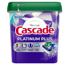 Cascade Platinum Plus Eco-Friendly <b>Dishwasher</b> <b>Detergent</b> Pods 81 Count Disposable <b>Liquid</b> Gel Spray in Fresh Scent - Product Image 5