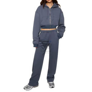 Ensemble sweat à capuche et pantalon de jogging imprimé pour femme, qualité supérieure, sans cordon, tendance, fabrication OEM - Product Image 1