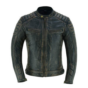 แจ็กเก็ตหนังสำหรับผู้ชายเสื้อโค้ทหนังสำหรับขี่มอเตอร์ไซค์กลางแจ้งเสื้อแจ็คเก็ตหนังสำหรับผู้ชายฤดูใบไม้ร่วงและฤดูหนาว - Product Image 1