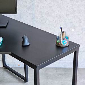 120x120cm Corner <b>Computer</b> <b>Desk</b> High Quality Rubberwood with Iron Legs Easy Assembly Colorful Finish-CD68024 - Product Image 4