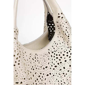 Soft Handbag in Genuine PerforateDollar Leather - Made in <b>Italy</b> - Art. 25351 - Product Image 5