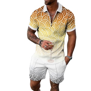2025 New Arrival <b>Shorts</b> <b>Set</b> For <b>Men</b> 2 Piece Summerwear <b>T</b>-<b>shirt</b> With <b>Shorts</b> Drawstring Closure Style Quickdry 100% Cotton - Product Image 5