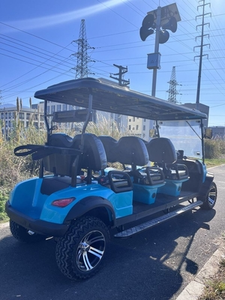 Giá rẻ sang trọng 6 chỗ ngồi tốc độ thấp xe 4 bánh xe đẩy điện đường phố hợp pháp Golf giỏ hàng để bán - Product Image 5