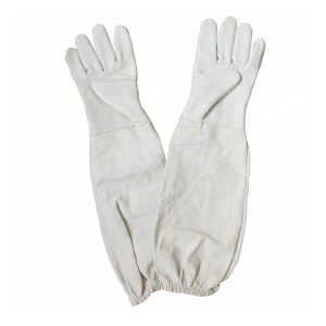 Beekeeping gloves PVC coated safety beekeeping gloves Cotton lining beekeeping gloves <b>Waterproof</b> beekeeping gloves - Product Image 1