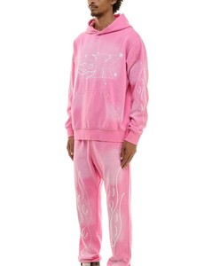 ชุดวอร์มกางเกงซักได้สำหรับผู้ชายชุดวอร์มลายหินวินเทจชุดวอร์มผ้าคอตตอน420แบบออกแบบได้ตามต้องการ - Product Image 4