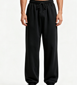 Pantalon homme personnalisé 100% coton, pantalon de sport ample, jambe droite, pantalon décontracté pour homme, pantalon de jogging, pantalon de survêtement délavé pour l'hiver 2026 - Product Image 2