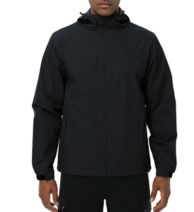 Veste coupe-vent réfléchissante en polyester pour hommes, coupe-vent vintage rétro imperméable, vestes d'extérieur grande taille pour hommes - Product Image 4