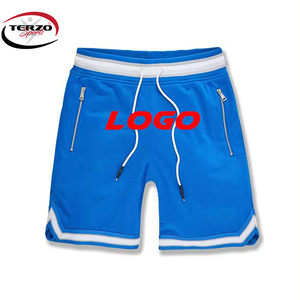 Short de basketball personnalisé pour hommes, sports d'été, gym, maille écologique, mode décontractée avec imprimé solide - Product Image 5