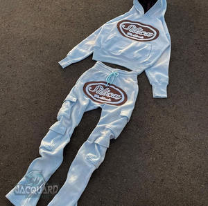 Conjunto de Chándal de Forro Polar Estampado Personalizado para Hombre con Pantalones Deportivos y Sudadera con Capucha - Todos los Colores Disponibles - Product Image 4