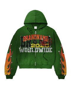 Sudadera con capucha oscura brillante Unisex 100% algodón peso pesado logotipo personalizado temporada de invierno ropa de hombre cuello con capucha tela peinada - Product Image 4