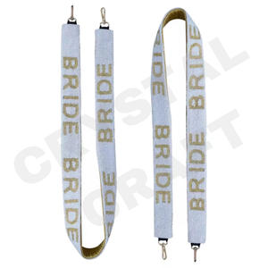 Correas de bolso con cuentas de semillas de oro blanco personalizadas correa de monedero con cuentas de novia de moda para bolsos - Product Image 1