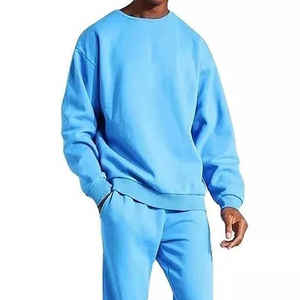 Conjunto Deportivo Casual de Talla Grande, Lavado Ácido, con Pedrería, 100% Algodón, Cintura Elástica, Estampado Sólido, 2 en 1, Transpirable, Personalizable, para Invierno y Fútbol - Product Image 6