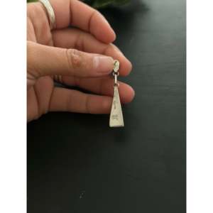 Boucles d'oreilles pendantes géométriques Zuni faites à la main en argent sterling et pierres multiples, idéales pour un cadeau - Product Image 5