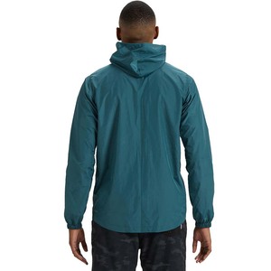 Mens Canvas <b>Stand</b> Collar Waterproof Breathable Hooded Windbreaker Jacket Nylon/Polyester Light <b>Weight</b> Custom Low Price Outdoor - Product Image 4