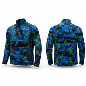 เสื้อแจ็คเก็ตซับลิเมชั่นแบบซิปสี่ส่วนสำหรับผู้ชาย แขนยาว สำหรับออกกำลังกายและเล่นกีฬา - Product Image 3