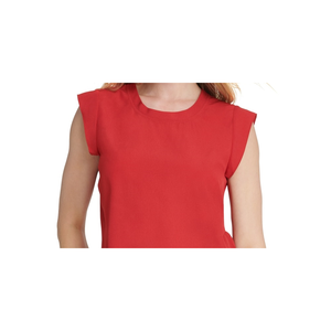 Top Rosso Casual da Donna DKNY con Maniche a Sbuffo, Taglia Media - Product Image 2