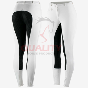 Medias ecuestres de rendimiento para mujer Soporte de cintura alta Ajuste cómodo de secado rápido con mallas de agarre de asiento completo a la venta - Product Image 6