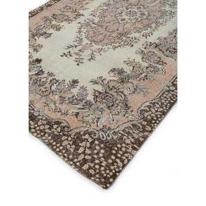 พรมขนสัตว์สีเบจและสีน้ำตาลสไตล์วินเทจ รุ่น Pae-2313 สำหรับใช้ในบ้าน - พรมลายเมดัลเลียนรูปทรงสี่เหลี่ยมผืนผ้าสำหรับห้องโถงและห้องนั่งเล่น - Product Image 2