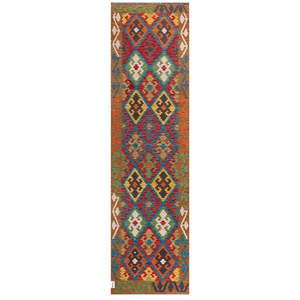 Tapis de couloir Maimana Afghanistan Kilim 308 x 84 cm - Product Image 1