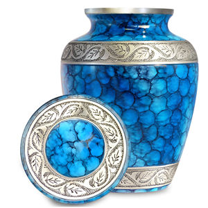 Urnas de cremación de diseño moderno Recuerdo de metal de aluminio para cenizas humanas adultas Precio razonable Diferentes acabados para funerales - Product Image 2