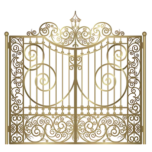 Portail en fer personnalisé avec motifs traditionnels fabriqué au Vietnam parfait pour l'entrée résidentielle ou la conception de façade de petite maison - Product Image 5