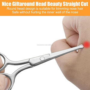 Wholesale Stainless Steel Nose Hair & Eyebrow <b>Trimming</b> Scissors-Professional Beauty <b>Tools</b> for Personal Care - Product Image 2