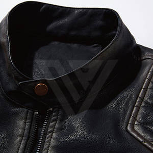 Vêtements d'extérieur tendance, vestes en cuir pour moto pour hommes - coupe-vent, imperméables, respirantes, couleur et design personnalisés - Product Image 4