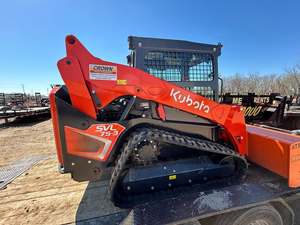 Minicargadora de orugas Kubota SVL75-3 usada, nueva, al por mayor, con motor diésel de 75KW, naranja, equipo de construcción de alta resistencia y gran capacidad de carga. - Product Image 3