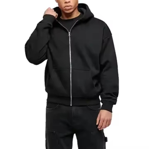 Sweat-shirts à capuche unisexes personnalisés pour hommes, sweat-shirts à capuche pour hommes, sweat-shirts à capuche lourds à fermeture éclair, fabricants - Product Image 1