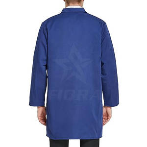 เสื้อโค้ทแลปผ้าฝ้ายโพลียูนิเซ็กส์โลโก้ตามสั่งสำหรับเครื่องแบบแพทย์ใช้ในโรงพยาบาล - Product Image 2