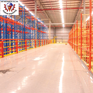 Système de rayonnage au sol mezzanine en acier robuste personnalisé Plate-forme de stockage en entrepôt industriel avec étagères pour entrepôts - Product Image 2