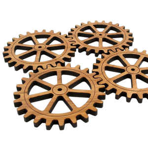 Wooden <b>Drink</b> <b>Coasters</b> Wooden <b>Coasters</b> Cup <b>Coaster</b> Set for Bar Kitchen Home Apartment And Restaurant Usage - Product Image 5