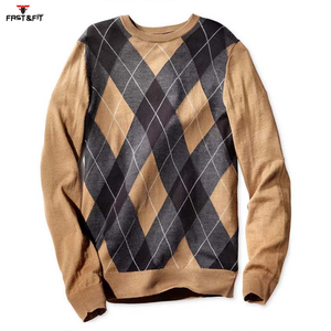 New Arrivals Oversized Long Sleeve Anti-Wrinkle Quick Dry Knitted Front Logo Unisex Wool/Cashmere Men Winter Pullover <b>Sweater</b> - Product Image 3