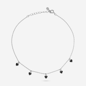 Chaîne de cheville Payal en argent 92,5, bijou simple en acier inoxydable et alliage plaqué or avec diamant et perle, cadeau pour toutes les occasions - Product Image 1