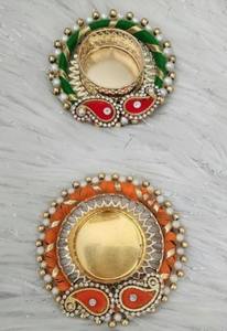 Handmade Diwali Tealight Holder Set Decorative Candle Diyas for Home Temple Wedding Gifting Seemantham Housewarming Ceremony - Product Image 2