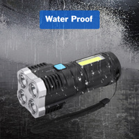 Bightenlux Super Bright COB LED Puissant Flash torche lumière Projecteur Lampe Torche Rechargeable Longue Portée Led Lampe de Poche