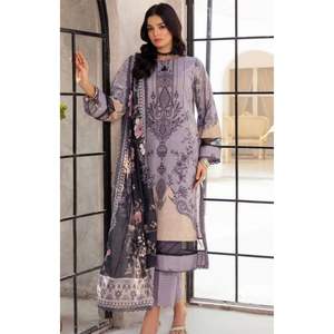 Colección de Telas Modernas para Kurta con Estampado Festivo, con Dupatta de Mal Mal Pesado y Algodón Lawn de Secado Rápido - Product Image 6