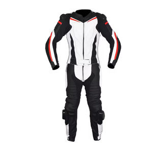 Combinaison de moto en cuir avec logo personnalisé pour unisexe, combinaison de moto en cuir confortable pour la course, combinaison de moto en cuir pour la moto - Product Image 3