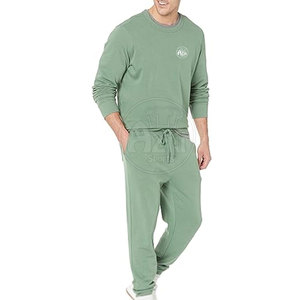 <b>Top</b> Selling High Quality Winter Casual Solid Men <b>Sweat</b> Suits Lightweight Breathable Polyester/Cotton - Product Image 1