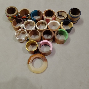 New Style Resin & Multi Color Round Shape Napkin Ring Set Restaurant Tableware Dinnerware Used Best Design home and kitchen - Product Image 5