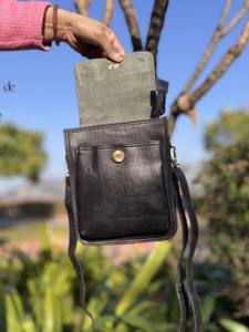 New Design Sling Bag Genuine Leather <b>Handbag</b> Gypsy Boho Hair on Hide Fur Vintage Handmade Western Style Bag Multi Uses Bags - Product Image 3